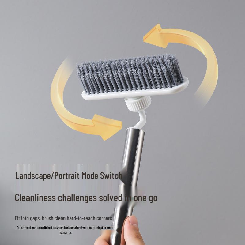 Universal Multi-Functional Floor Brush for Bathroom, Balcony & Tile - Extended Design for No-Dead-Corner Cleaning