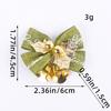 Linen Bow Pendant Mini Bell Christmas Tree Ornament