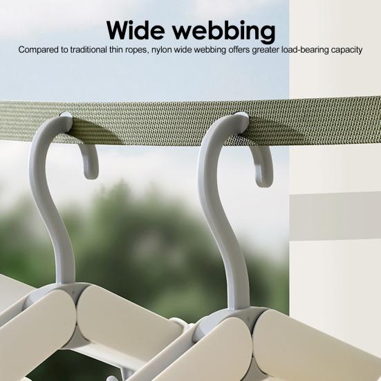 1/2/3Pcs Portable Clothesline for Travel, Indoor Outdoor Laundry Drying Line, No Drill Heavy Duty Clothes Drying Line with Holes