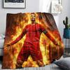 1PC CR7 Patterned Flannel Blanket Suitable For All Seasons for Home Decor Warmth and Comfort Gifts Holiday Present