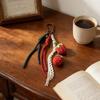 Braided Lanyard Vintage Bag Keychain Cartoon Animal Pendant Keyring Lanyard Charm  Bag Decoration