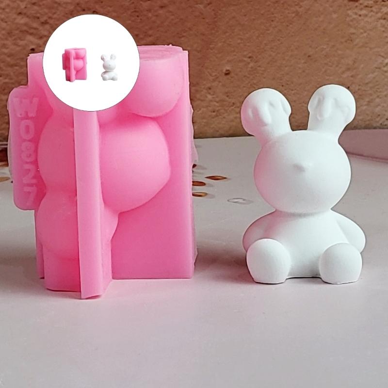 Kerzenform,Tier-Silikonform für die Kerzenherstellung Schmelzender Bär Kerzenform für handgemachte Seife,Aromatherapie-Kerze