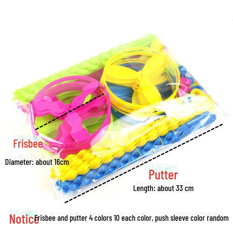 Large Flying Fairy Hand-Push Bamboo Dragonfly Frisbee for Kids