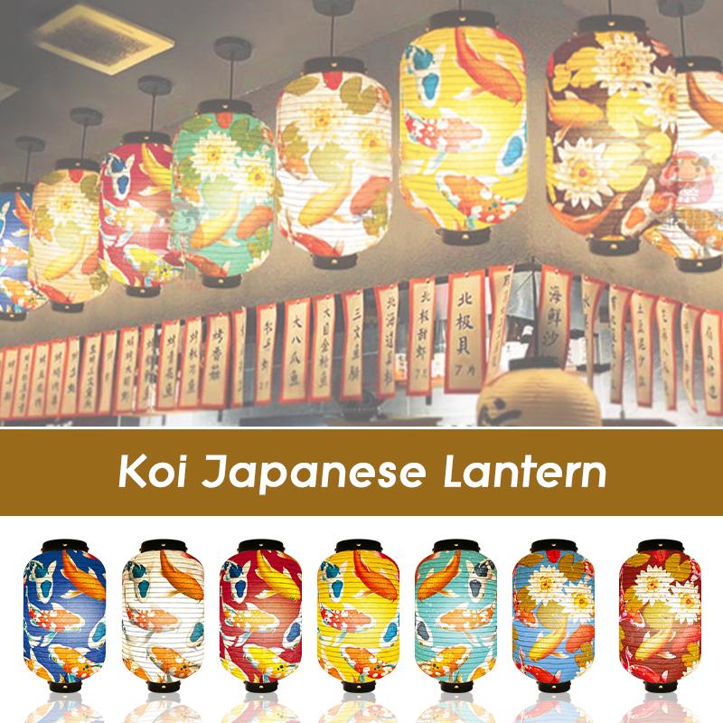 Japanese Lucky Koi Fish Lantern Waterproof Cloth Mid-Autumn Festival Decor Lanterns Cuisine Sushi Izakaya Advertising Sign