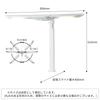 Koizumi Furniture KOIZUMI (Study Desk) Desk Lamp, LED Light, Clamp, LED Mode Control, Twin Light, White, ECL-546