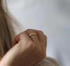 Floral Wedding Band / Vintage Look Wedding Ring / Womens Wedding Band / Romantic Wedding Band