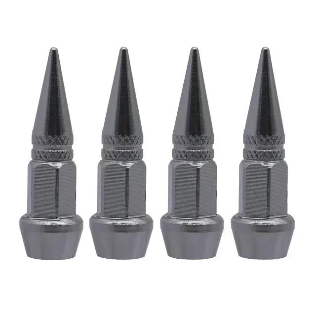1set/4pcs Tire Wheel Valve Caps, Universal Fits For Car Motorcycle Bike Wheel Tires Valves Tyre Stem Cap Air Cap Airtight Cover