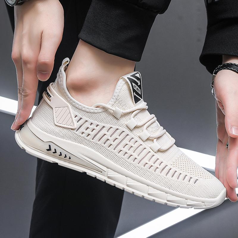 Fashion SYTK New Men's Running Shoes Fresh Breathable Outdoor Sports Shoes Large Mesh Running Shoes Sneakers Running Shoes MEN