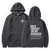 Womens Hooded Sweatshirt 350g Air Layer Loose Fit Printed Casual Streetwear