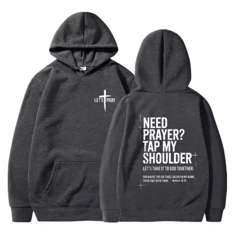 Womens Hooded Sweatshirt 350g Air Layer Loose Fit Printed Casual Streetwear