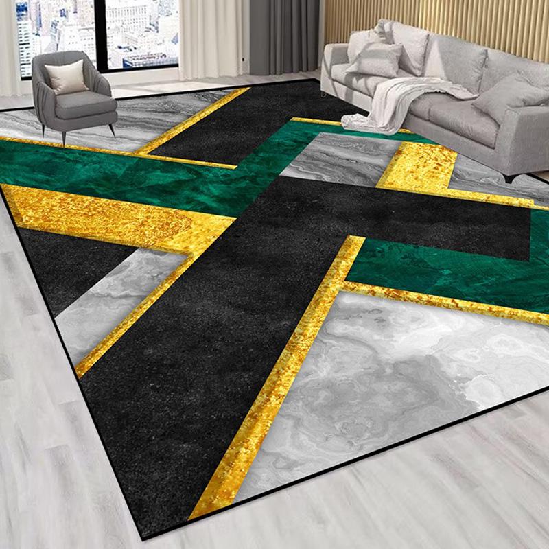 Nowoczesny Geometryczny Duży Dywan do Salonu Kolor Czerwony Dekoracja Domu Podkładki pod Stół Sofa Duży Obszar Miękki Możliwość Prania Dywaniki do Sypialni