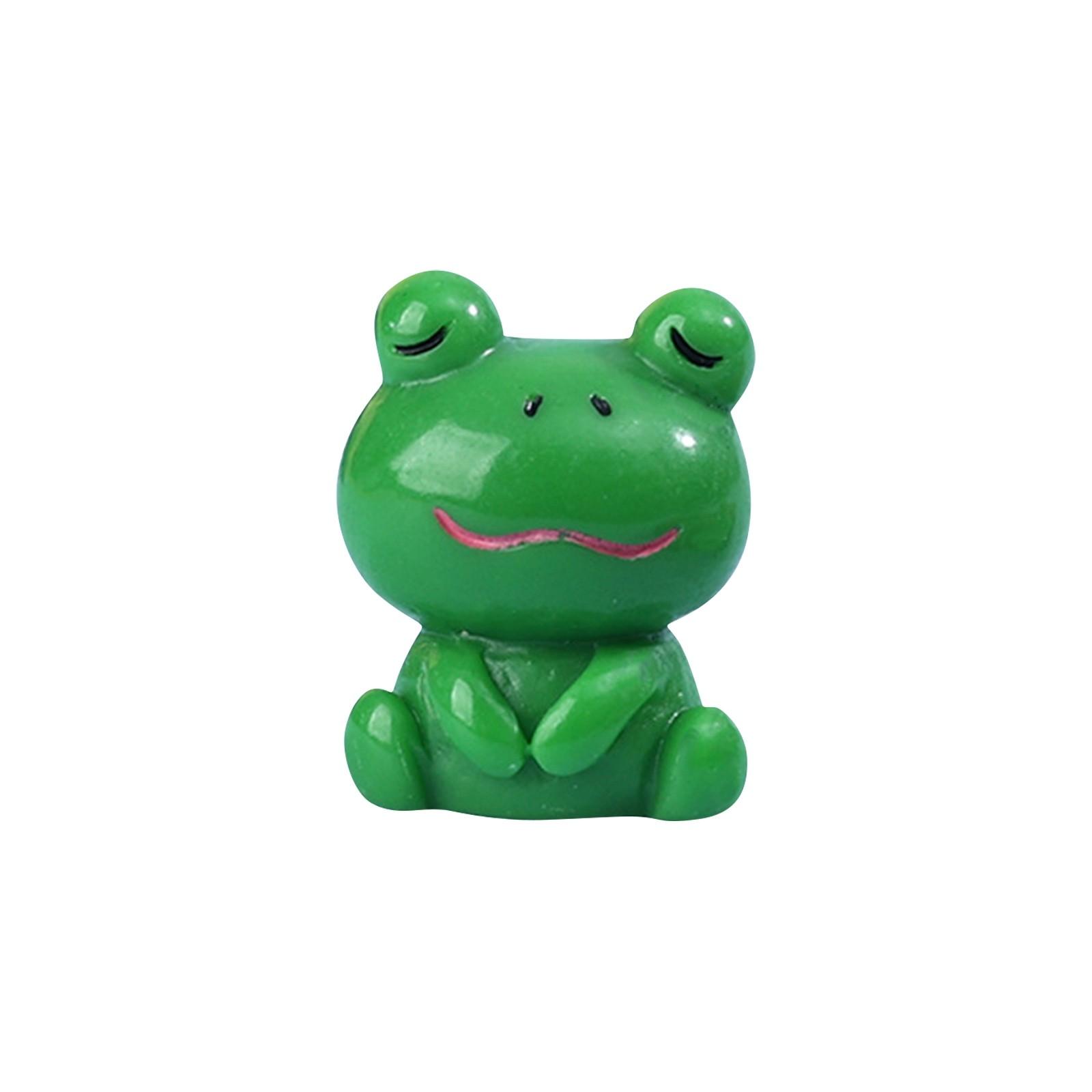 

20 штук упаковки, смоляные лягушки, фигурки лягушек, подходящие для миниатюрных кукольных домиков, аксессуары для украшения садового аквариума, горшок, украшения для вечеринок, игрушки One Size