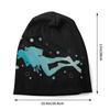 Diver Skullies Beanies Caps For Unisex Women Unisex Fashion Winter Warm Knitted Hat Adult Scuba Diving Bonnet Hats