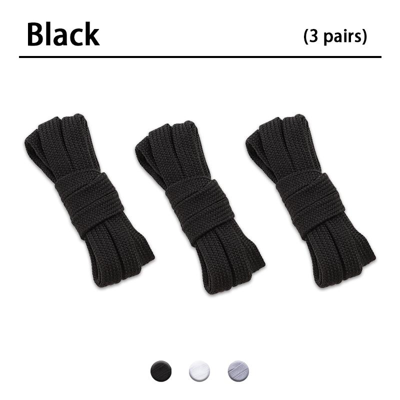 2Pair Flat Cotton Shoelaces Wide Sneaker Replacement Shoe Laces Classic Colored Shoelaces 80/100/120/140/160cm Unisex Shoestring