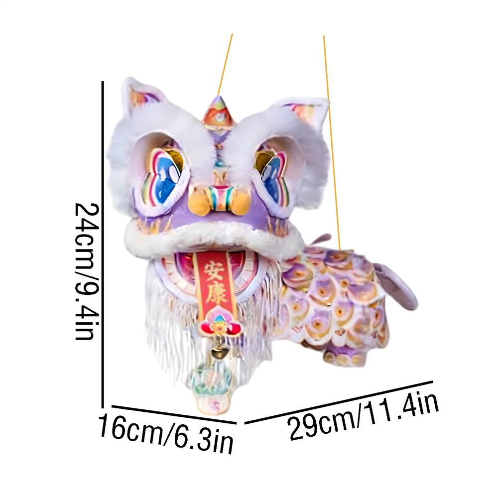 Chinese New Year 2026 Lanterns Lion Dance Hanging Lamp DIY Material Spring Festival Traditional Lanterns Material Package