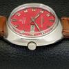 Montre automatique d'occasion pour homme HMT Kanchan Deluxe 6501, cadran rouge, modèle indien a432207-2 R110-a432207