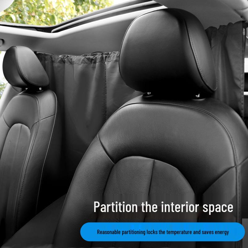 Car Sunshade Blackout Curtain: Privacy & Heat Insulation for Front & Rear Rows