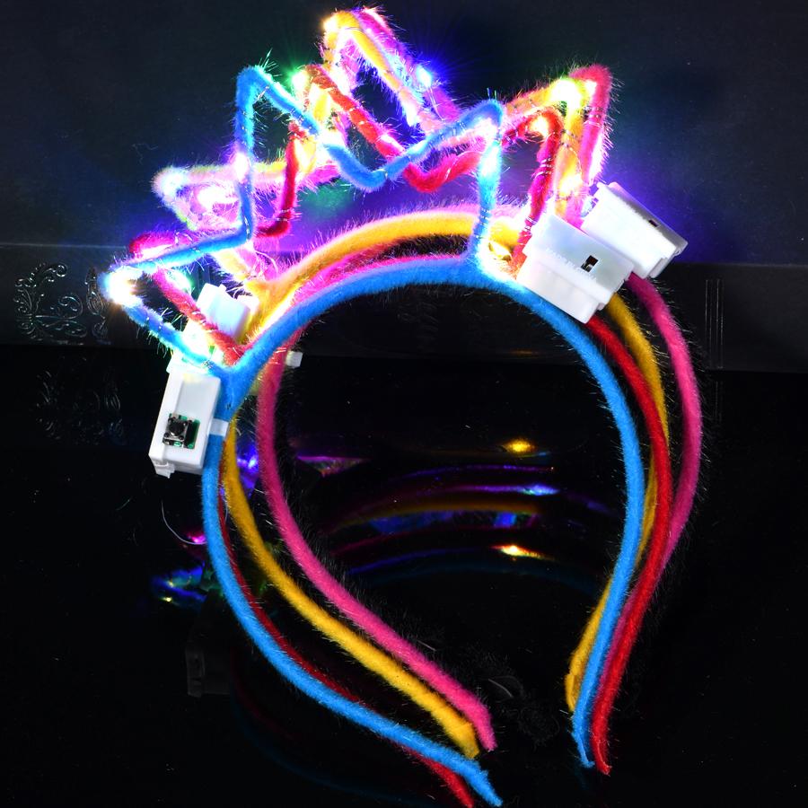 10/20/30pz Ragazza Donna LED Luminoso Gatto Orecchie di Coniglio Fascia Luminosa Flash Fascia Luminosa al Buio Fornitura per Festa di Compleanno Matrimonio