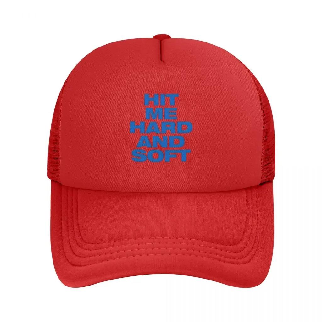 Hit Me Hard And Soft Tour Baseball Cap For Unisex Women Summer Outdoor Mesh Side Sun Hats Caps Adjustable Fit For Casual Wear