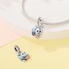 Creative Copper Metal Colorful Cute Bee Charm Bead Component Compatible With Bracelet High Quality Fine Jewelry Women's Outing Trendy Fashion High