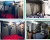 Sexy Mosquito Net Palace Four Door King/Queen Double Size Home Single  Bed Prevent Insect Outdoor Square Grace White Canopy Net