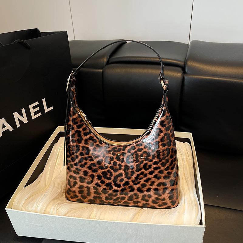 Retro Armpit Bag Women's Summer New Fashion Leopard Print Large-capacity Shoulder Bag Commuter Women's Bag