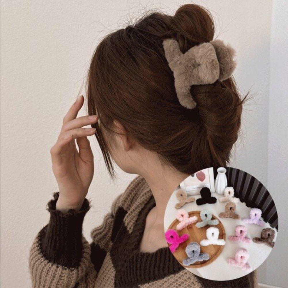 Mno Ludia Winter Fur Twist Hair Clip