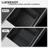 LUCKEASY for Tesla Model Y Standard 2025 2026 Car Armrest Storage Box Lower Tray Silicone Tidying Organizer Black