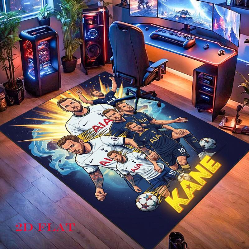 HK Player Teppich für Wohnzimmer Schlafzimmer Zuhause Sofadekoration, Rutschfeste Bodenmatte für Kinder zum Spielen
