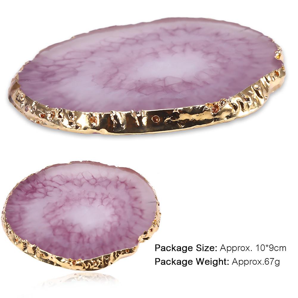 Natural Resin Stone Nail Art Plate Gel Polish Holder Drawing Color Palette Nail Art Display