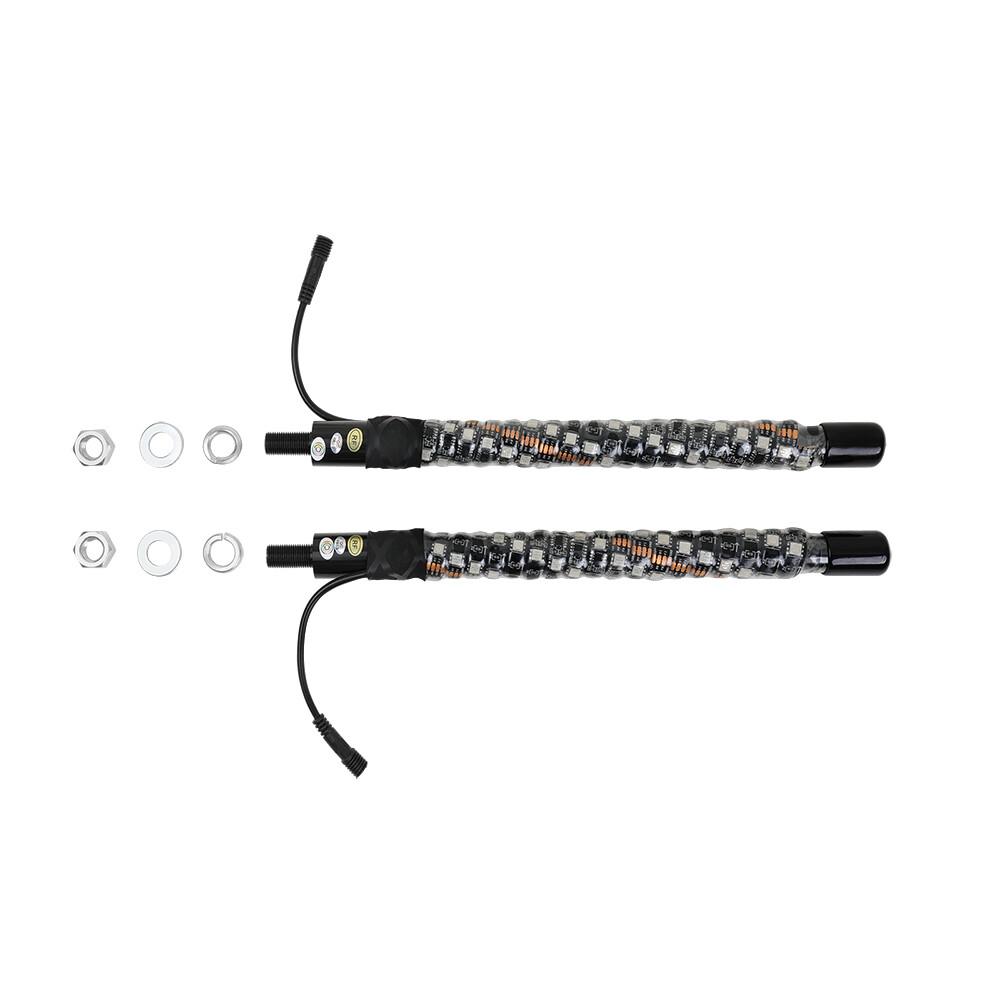 ATV SUV 1ft Whip Remote RGB Chasing Antenas Light Lamp For Polaris RZR