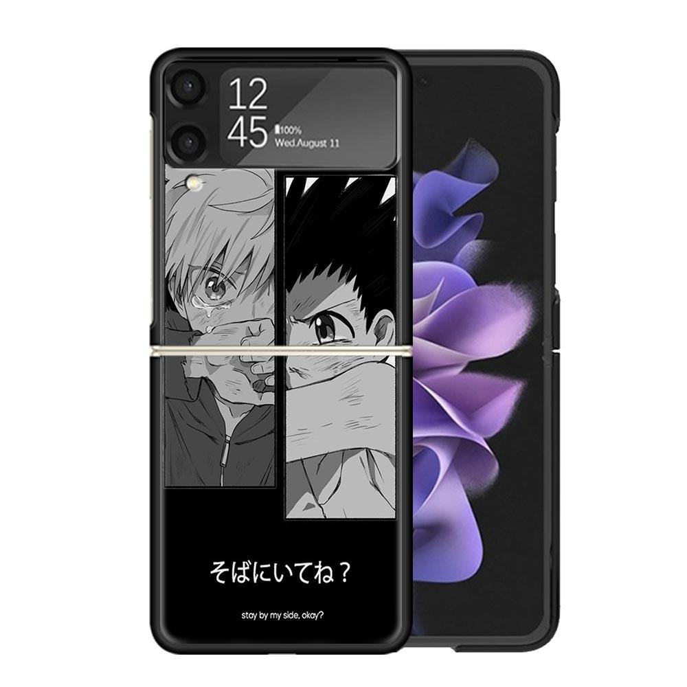 Hunter X Anime Clear Phone Case For Samsung Z Flip 7 6 5 4 3 Galaxy ZFlip7 ZFlip6 ZFlip5 ZFlip4 ZFlip3 5G Print Cover Z Flip 7 6