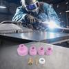 7pcs Nozzle Cups Gas Lens Welding Kit for WP9/20 TIG Torch with Brass Rubber Alumina Pottery Accessories in 1214 16 24 Sizes