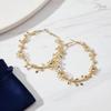 Black Exaggerated Hoop Earrings Gold Color Earrings Studs Geometric Earrings  Designer Accessory