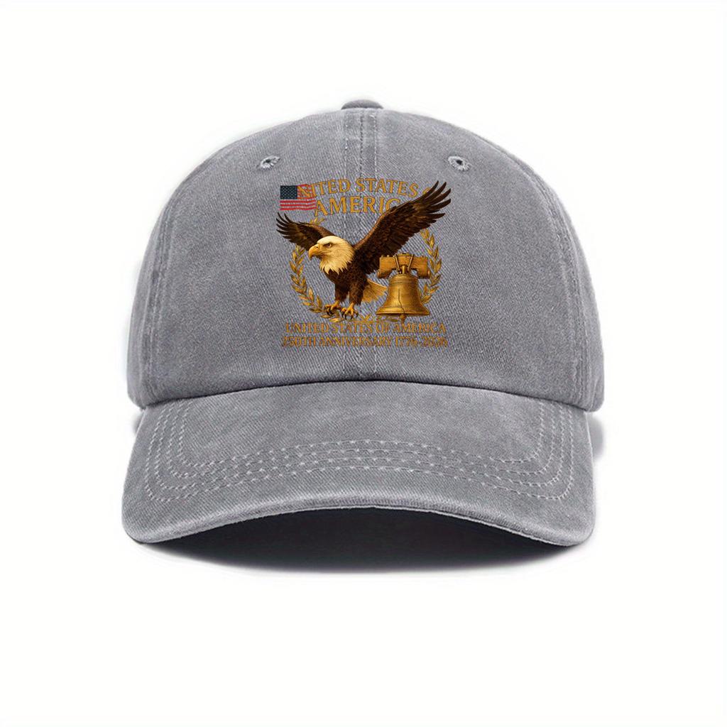 Hot-selling American Anniversary Fashion Denim Baseball Cap Female Retro Printed Soft Top Cap Male