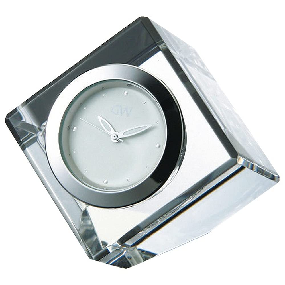NARUMI Glassworks Mini Clock, Clear, 4cm, GW1000-11038