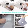 1/4/10/10Pc Gas Stove Protector Cooker Cover Liner Clean Mat Pad Kitchen Gas Stove Stovetop Protector Kitchen Accessory Utensils