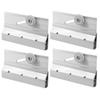 Shower Glass Door Hardware Rollers Durability Corrosions Resistant Aluminum HX6C