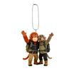 Monkey Keychain Cute Baby Monkey Acrylic Charm 2D Monkey Holding Plush Toy Hanging Pendant for Backpack Purse Car Keys