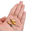 2 buc. linguriță spinner momeală metalică momeală de pescuit 5,5 cm/2,8 g paiete lingură cu lovitură lungă momeli pentru bas, păstrăv, biban, știucă, pescuit rotativ