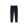 Anta Solid Color Logo Print Knitted Tapered Pants Women Bottoms Black 162237341-1