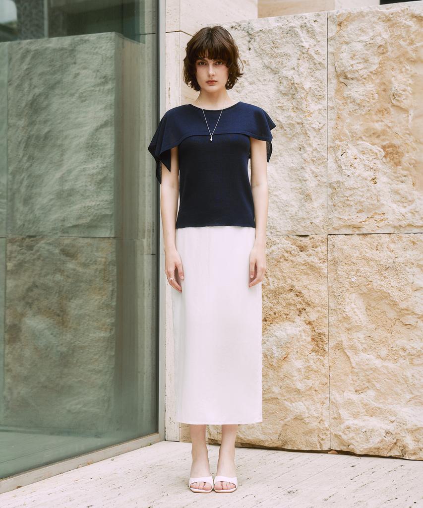 ZEROSTREET [2 Colors] Le Zero Summer Flow Cape Knit