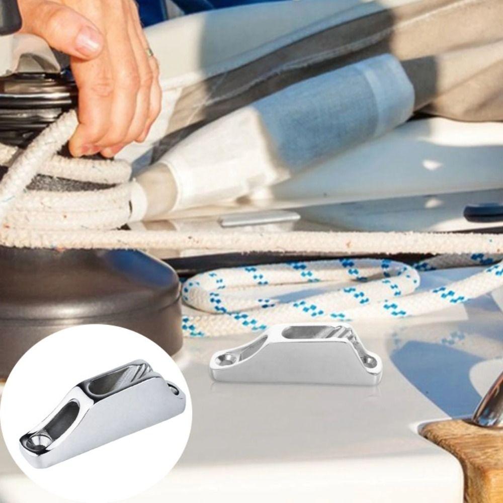 Mirror Polish Clam Cleat 316 Stainless Steel Marine Stainless Steel Cleat Rope Cam Cleat  Sailing