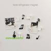6Pcs Set Musical Note Fridge Magnet Refrigerator Magnetic Photo Message Sticker Note Stick Office Home Kitchen Decoration Gift