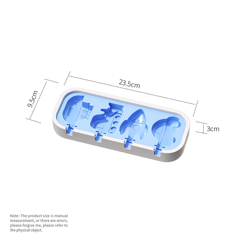 Healthy Many Ship Silicone Ice Cream Mold Easy Popsicle Mold Reusable Ice Cream Bar Pop Molds For DIY Making in Summer