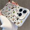 Full-Screen Shin-chan iPhone 17 Case - Silver, Compatible with 15 Pro Max/14 Pro/13/16 Pro