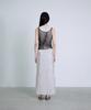Deoaeteus Asymmetrical Incision Maxi Skirt_Light Gray