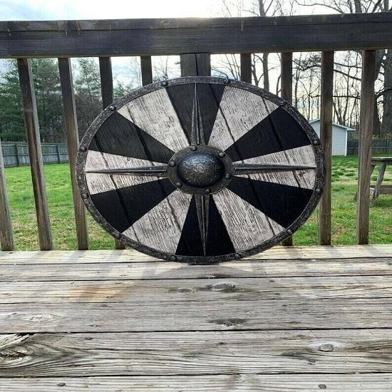 Medieval Shield Viking Shield 24" Wooden Shield Heavy Metal Fitted