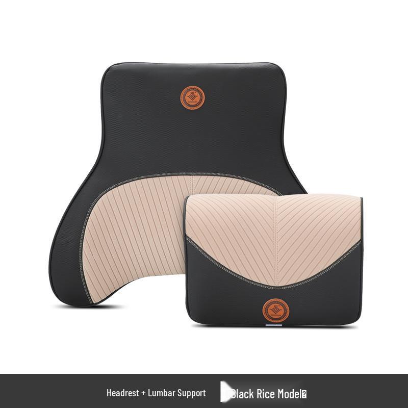 Memory Foam Car Headrest & Lumbar Support Pillow