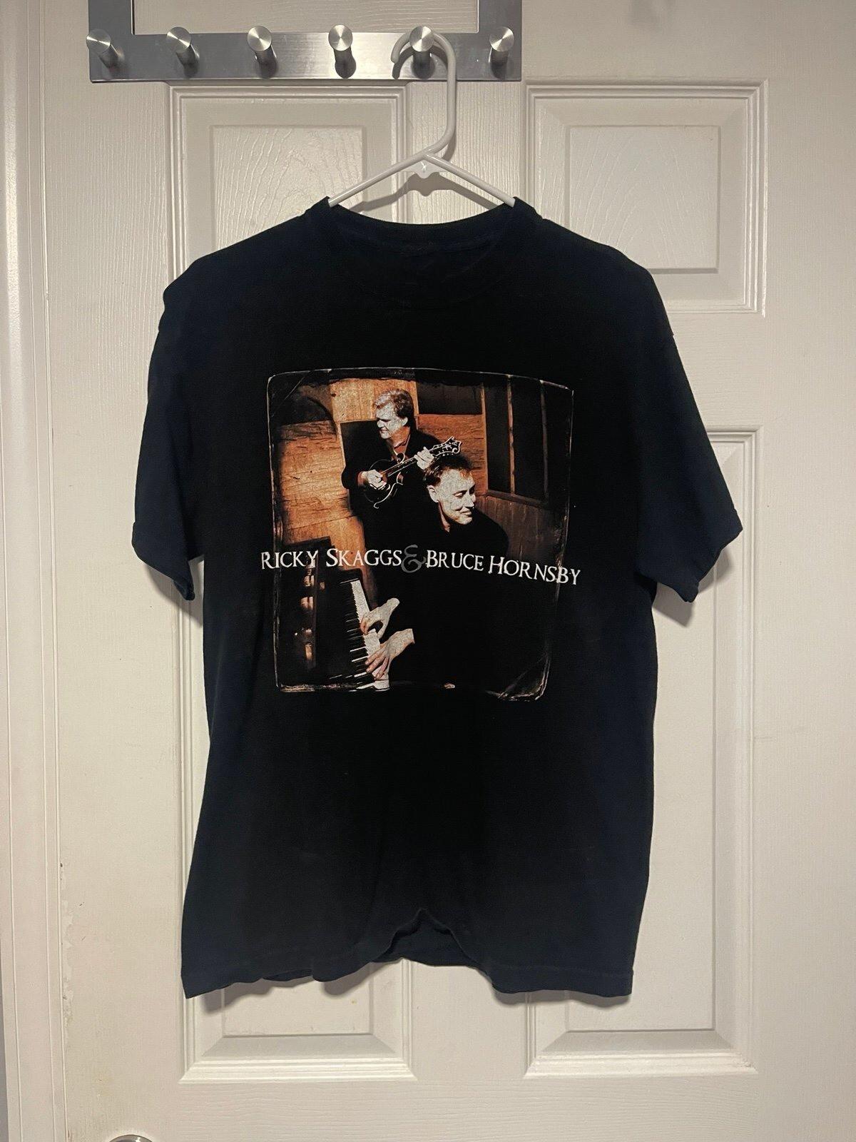Ricky skaggs and Bruce Hornsby vintage T-shirt Gift For fan L